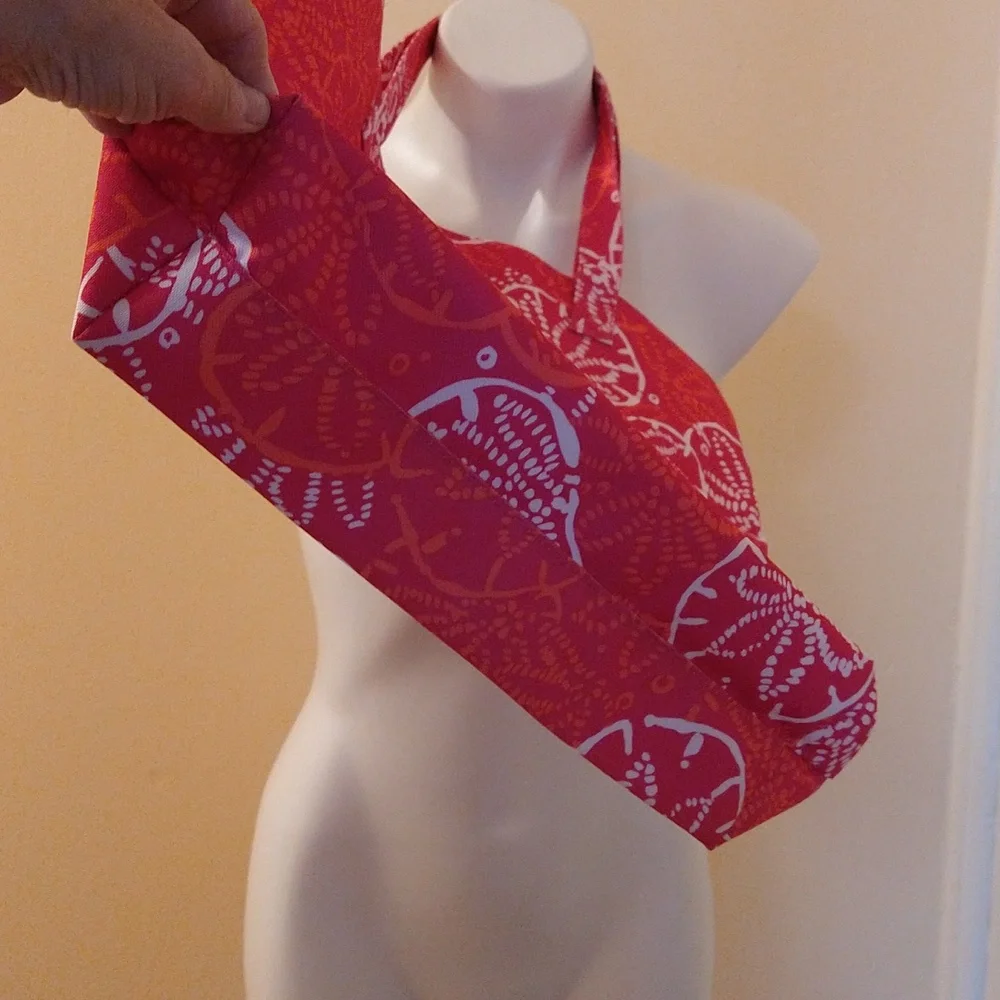 Lily Pulitzer pink print canvas print tote - Picture 5 of 5